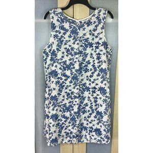 Terzo‎ Millennio Linen Dress Women's Size  L Sleeveless BlueItaly Casual Beach